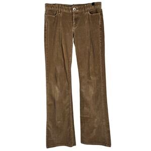 BANANA REPUBLIC WOMEN'S BROWN BOOT CUT CORDUROY PANTS SIZE 28 INSEAM 32